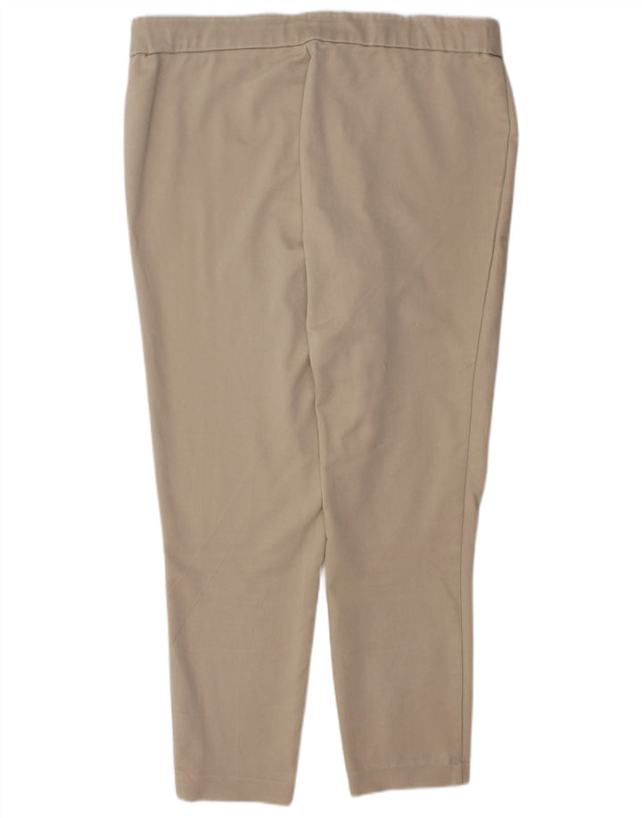 CALVIN KLEIN Womens Legging Trousers XL W36 L28 Beige Cotton