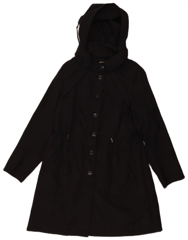 Marks & Spencer Womens Hooded Parka Jacket UK 18 XL Black Polyester
