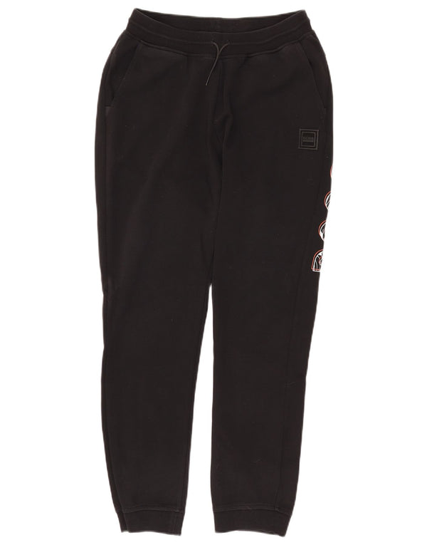 Hugo Boss Boys Graphic Tracksuit Trousers Joggers 13-14 Years Black Cotton