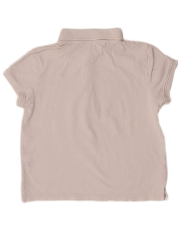 Tommy Hilfiger Girls Crop Polo Shirt 15-16 Years XL White Cotton