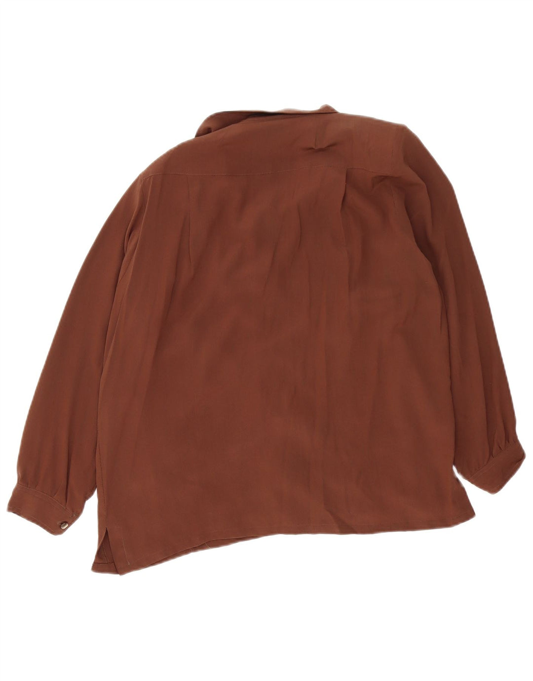 Vintage Womens Shirt UK 12 Medium Brown