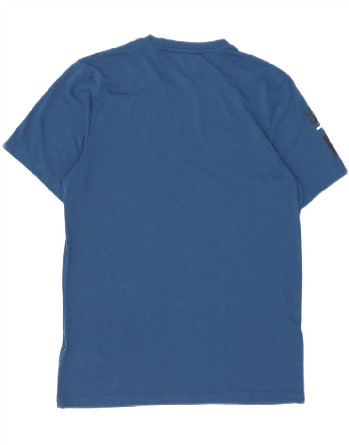 REEBOK Mens Graphic T-Shirt Top Medium Navy Blue Cotton