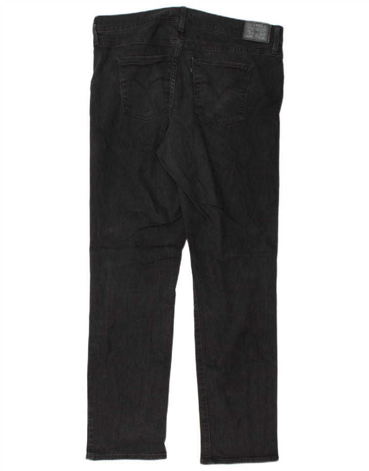 Levi's Womens 314 Shaping Straight Jeans W33 L30 Black Cotton