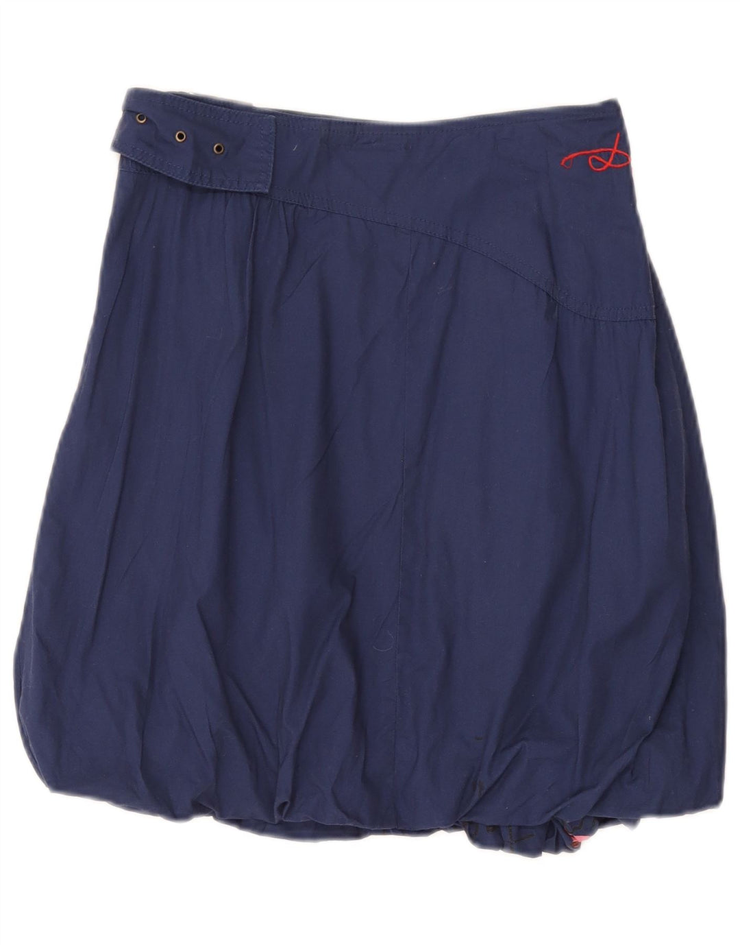 Desigual Womens Graphic Bubble Skirt EU 40 Medium W27 Navy Blue Floral