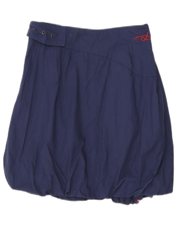 Desigual Womens Graphic Bubble Skirt EU 40 Medium W27 Navy Blue Floral