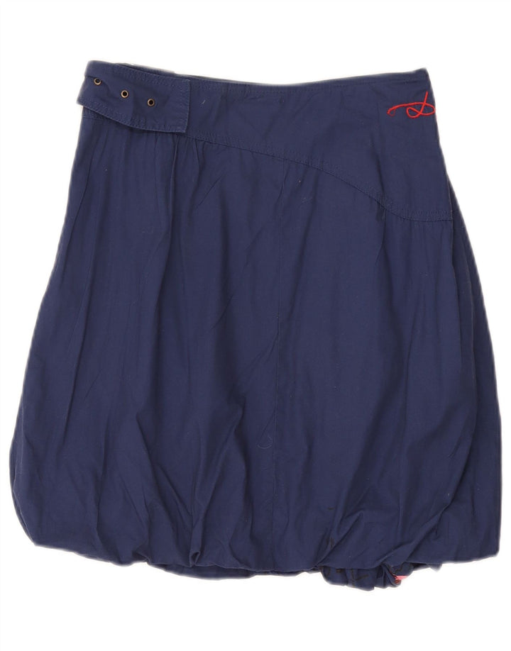 Desigual Womens Graphic Bubble Skirt EU 40 Medium W27 Navy Blue Floral