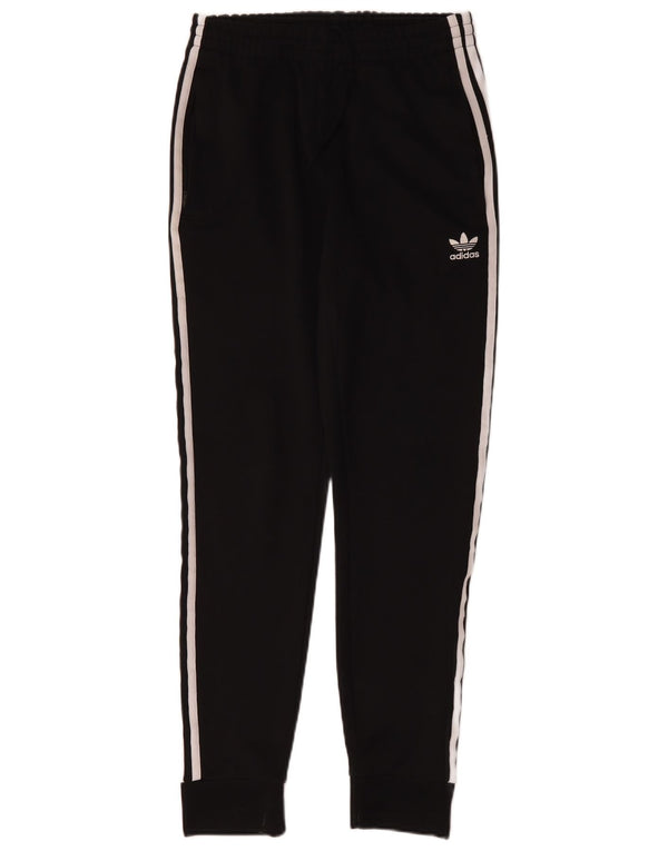 Adidas Mens Tracksuit Trousers Joggers Small Black Polyester