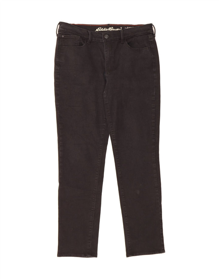 EDDIE BAUER Womens Straight Jeans US 12 Large W34 L29 Black Vintage Eddie Bauer and Second-Hand Eddie Bauer from Messina Hembry 