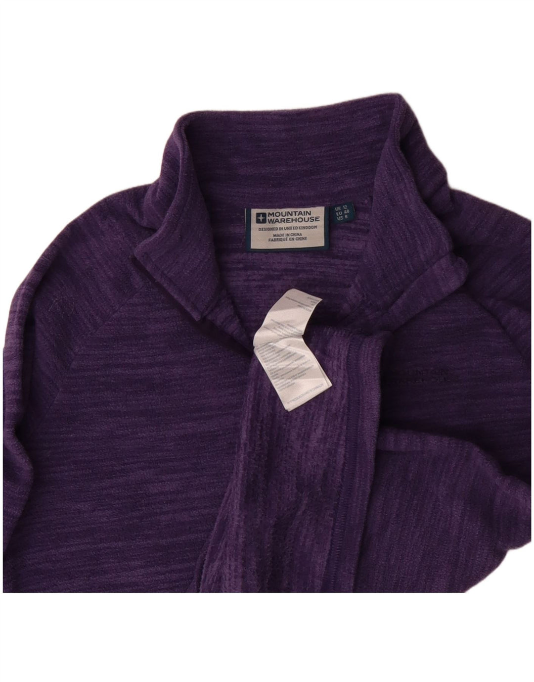 Mountain Warehouse Womens Fleece Jumper UK 12 Medium Purple Polyester