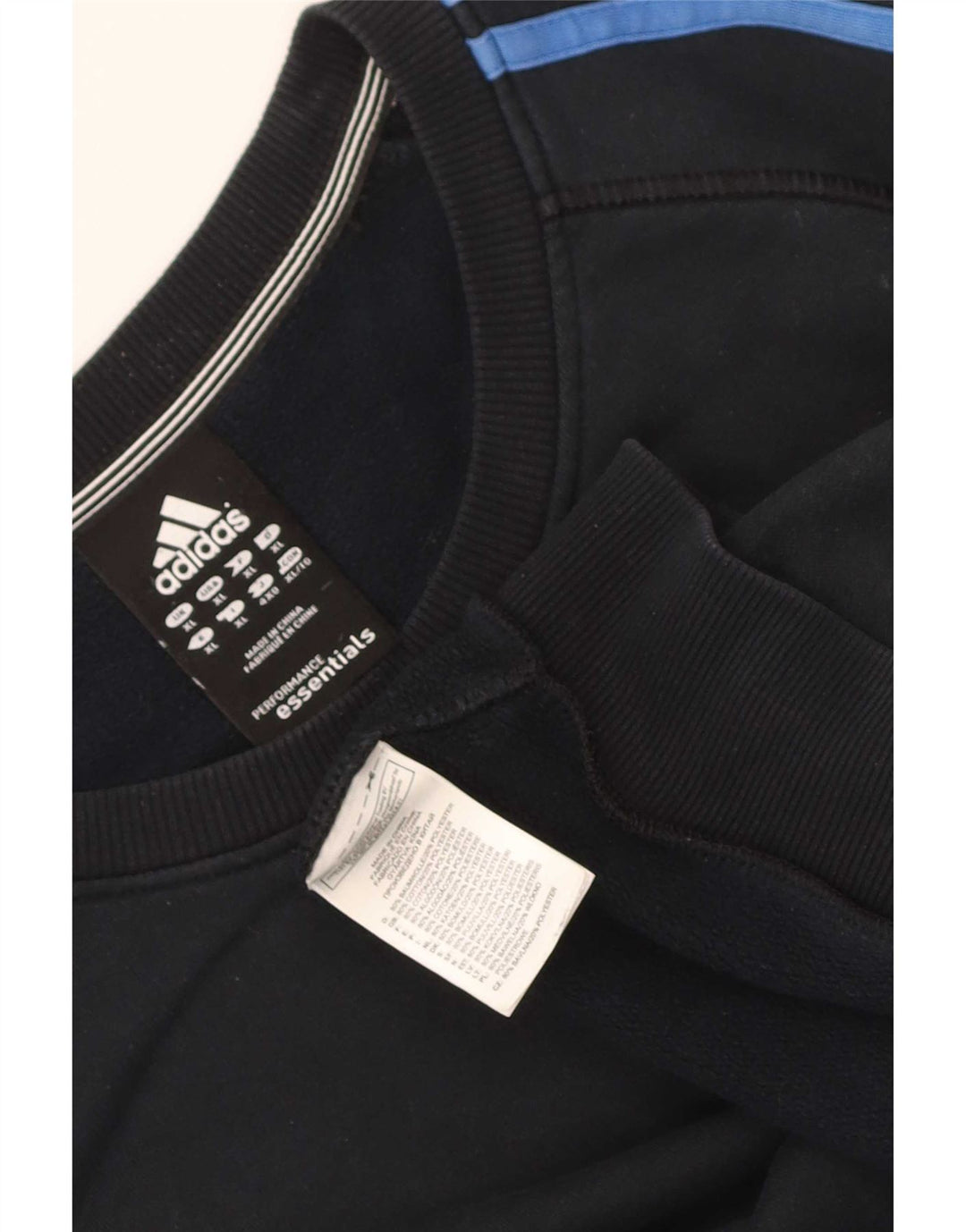 Adidas Mens Sweatshirt Jumper XL Black Cotton