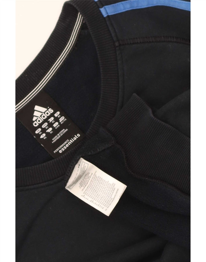 Adidas Mens Sweatshirt Jumper XL Black Cotton