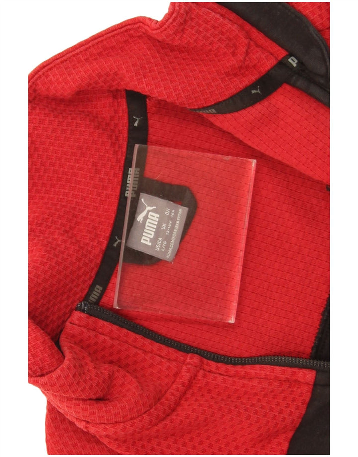 Puma Boys AC Milan Tracksuit Top Jacket 13-14 Years Red Colourblock