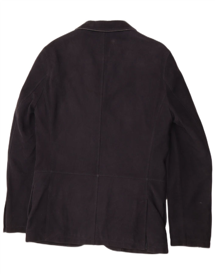 Ermenegildo Zegna Mens 2 Button Blazer Jacket IT 48 Medium Navy Blue Classi