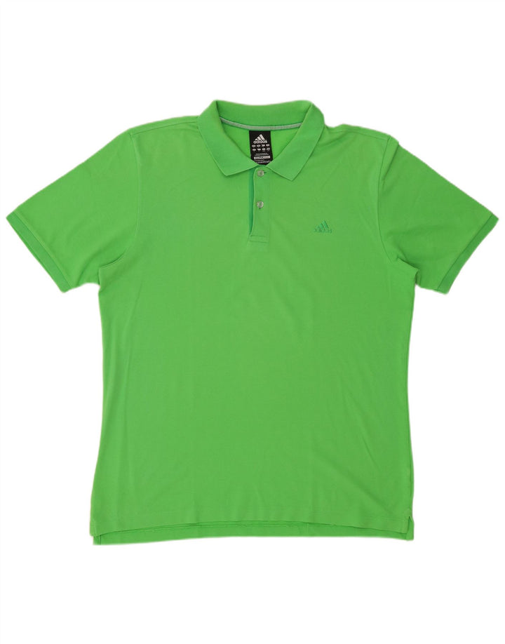 ADIDAS Mens Clima 365 Polo Shirt Large Green