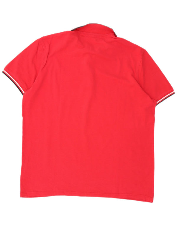 Armani Exchange Mens Polo Shirt XL Red Cotton