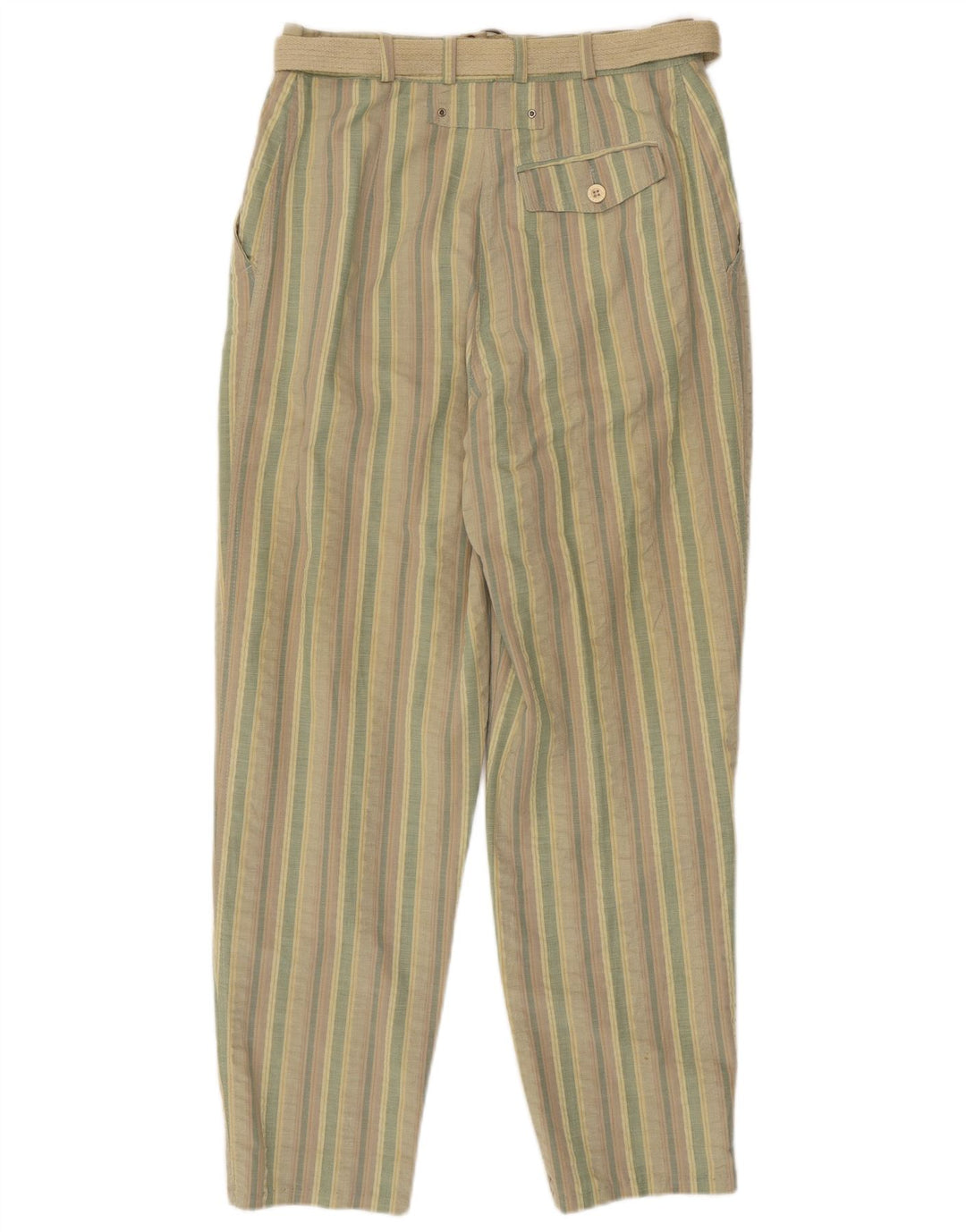 VINTAGE Womens Chino Trousers IT 36 XS W26 L28 Multicoloured Striped