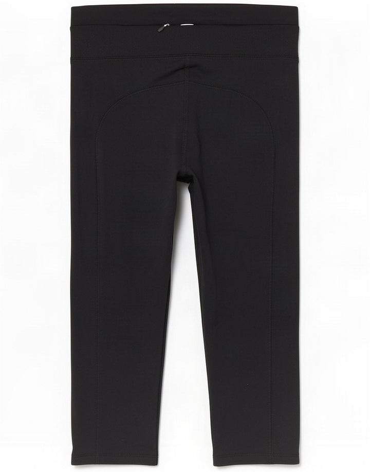 Marks & Spencer Womens Capri Leggings UK 12 Medium Black Polyester