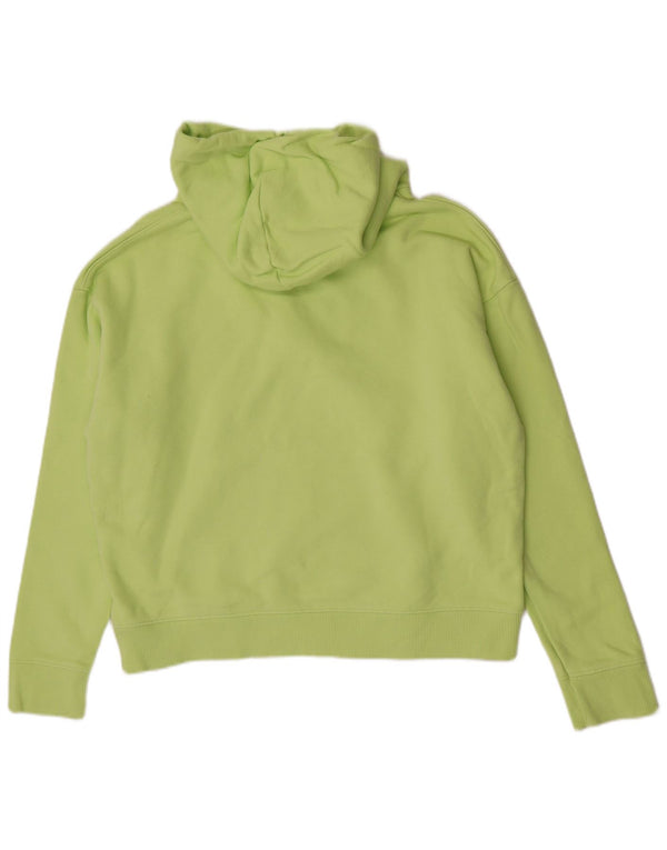 Tommy Hilfiger Womens Relaxed Fit Hoodie Jumper UK 16 Large Green Cotton