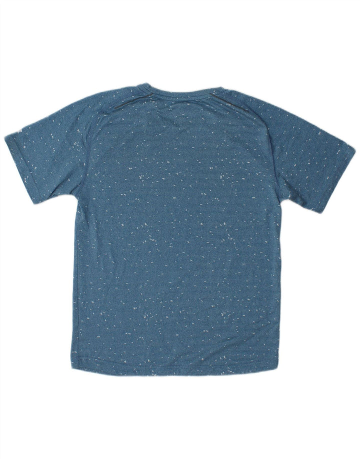 RUSSELL ATHLETIC Mens Dri-Power T-Shirt Top Small Blue Flecked Polyester