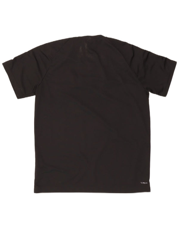 Adidas Mens Climalite T-Shirt Top XL Black Polyester