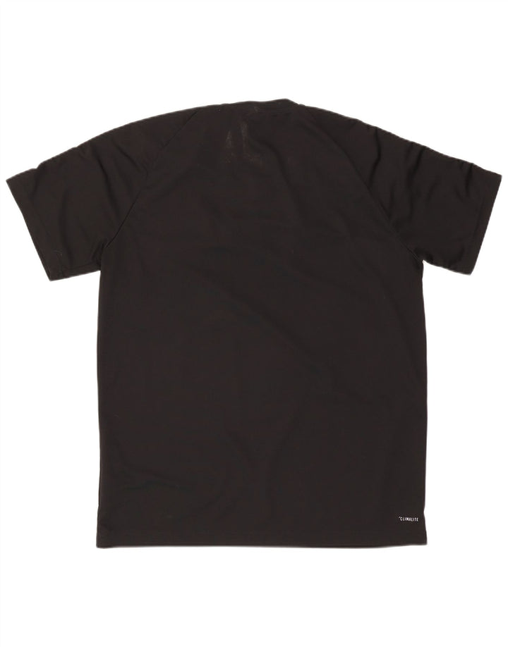 Adidas Mens Climalite T-Shirt Top XL Black Polyester