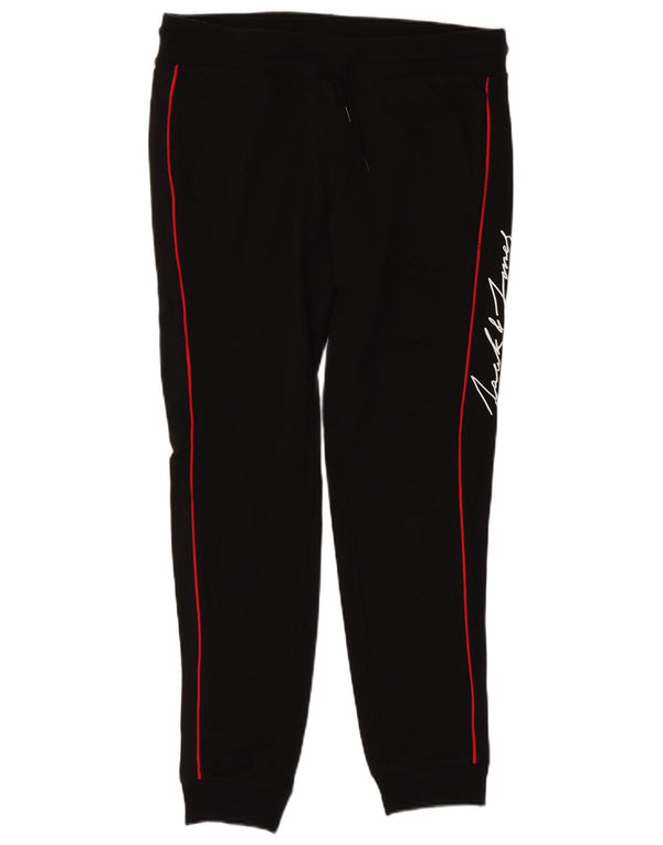 Jack & Jones Mens Graphic Tracksuit Trousers Joggers Large Black Striped