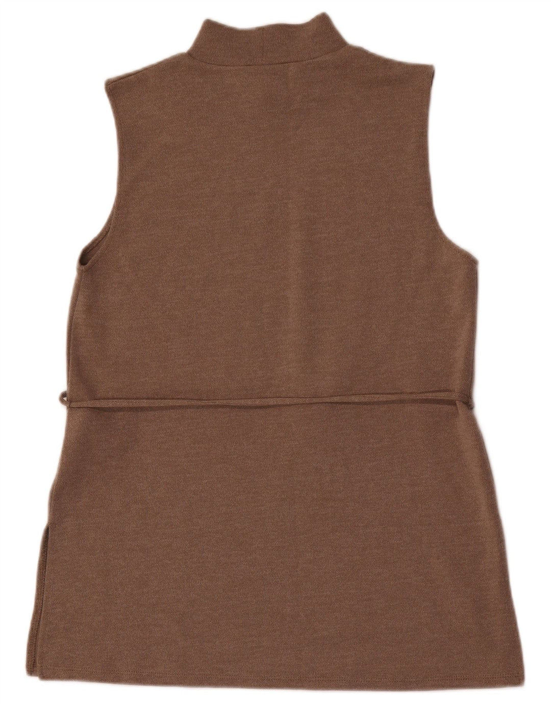 Zara Womens Vest Top UK 12 Medium Brown Polyester