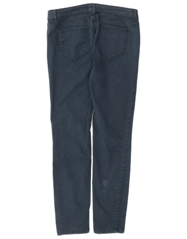 Fat Face Womens Skinny Casual Trousers UK 14 Medium W30 L28 Navy Blue
