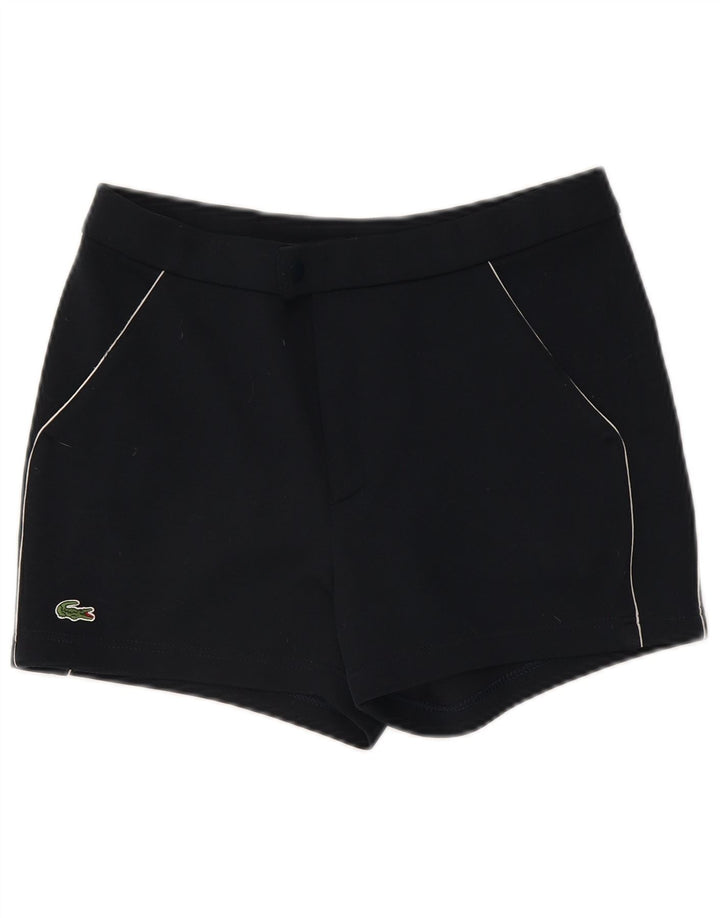 Lacoste Womens Chino Shorts Size 4 XS W30  Navy Blue Polyester