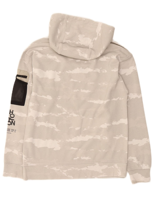 Zara Boys Graphic Hoodie Jumper 11-12 Years Grey Camouflage Cotton