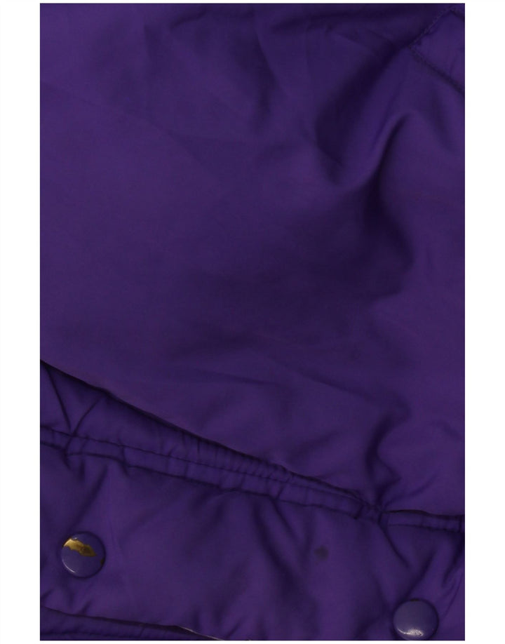 DOLOMITE Mens Reversible Padded Jacket UK 40 Large Purple Polyester