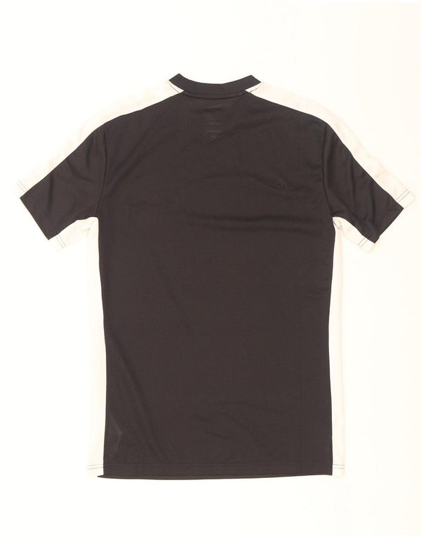 Nike Mens Dri Fit Slim Fit T-Shirt Top Medium Black Colourblock Polyester