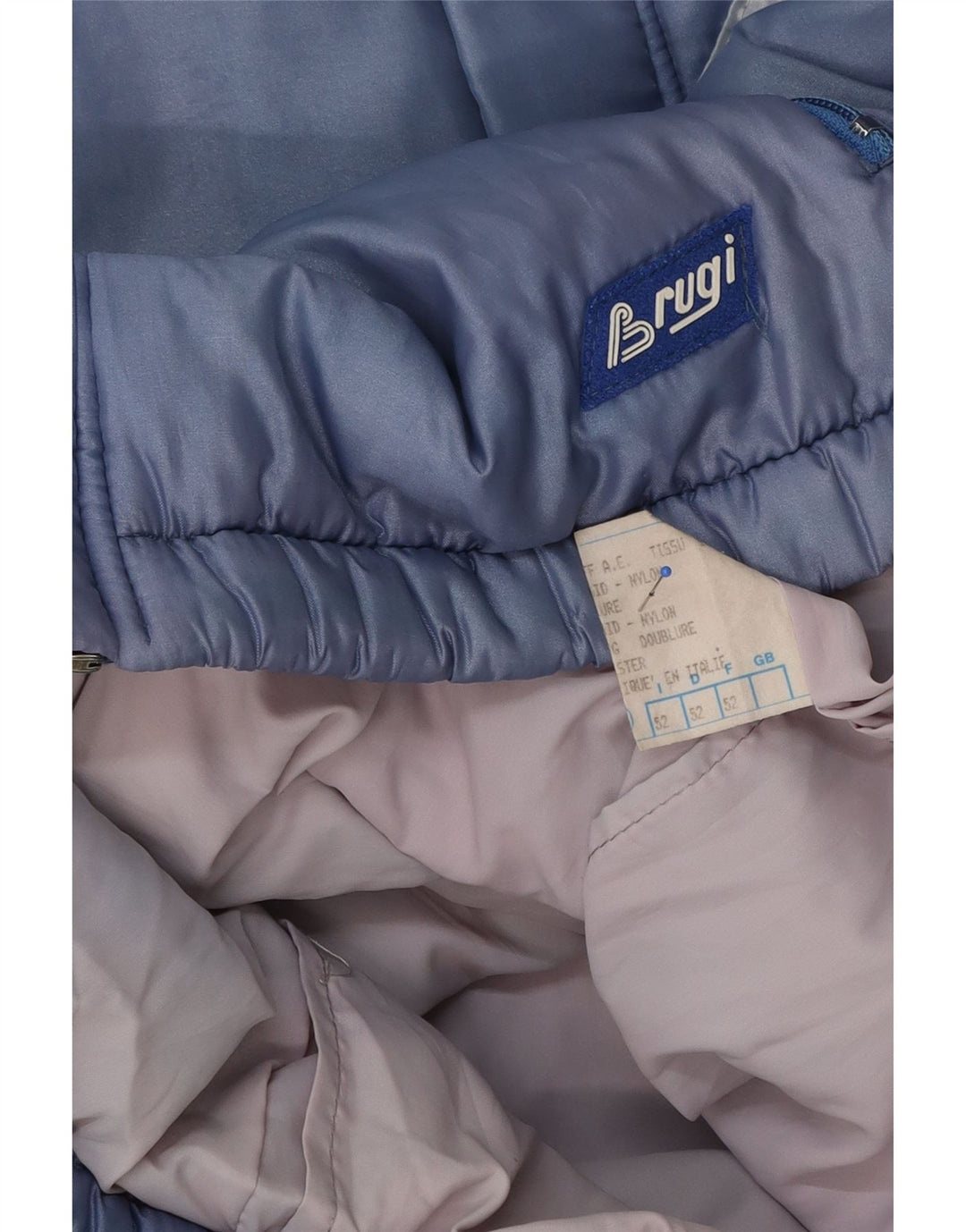 Brugi Mens Windbreaker Jacket IT 52 XL Blue Colourblock Polyester