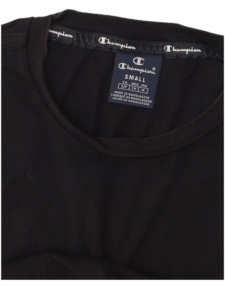 CHAMPION Mens T-Shirt Top Small Black