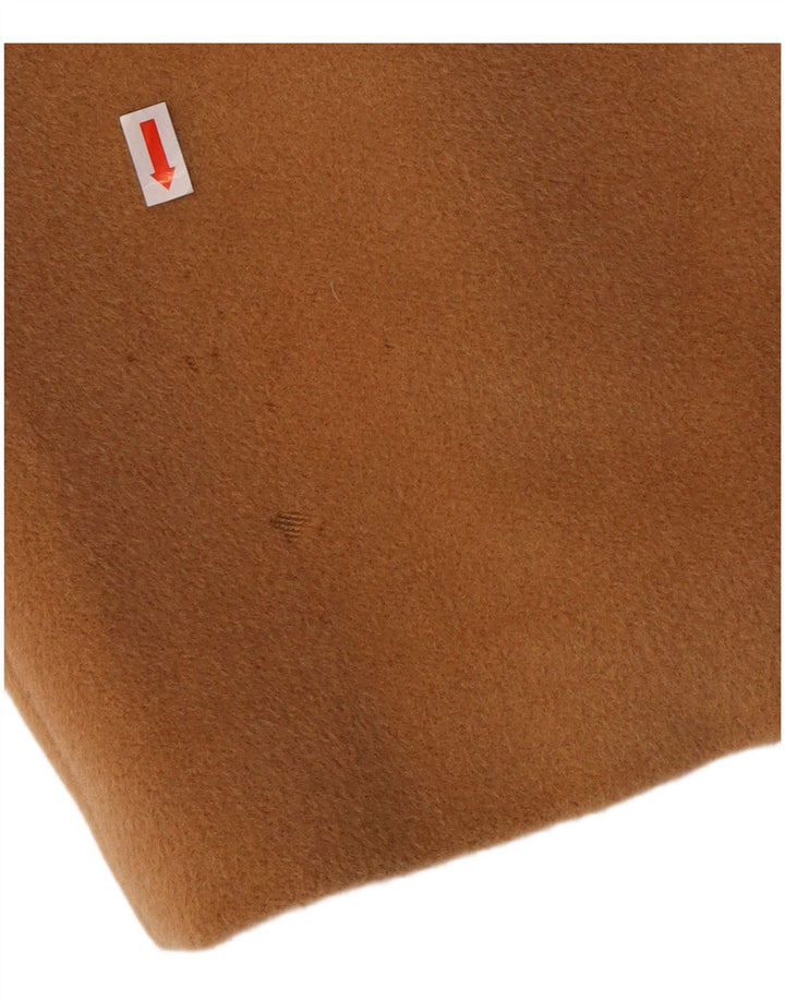 MARELLA Womens Double Breasted Coat UK 12 Medium Beige Virgin Wool Classic