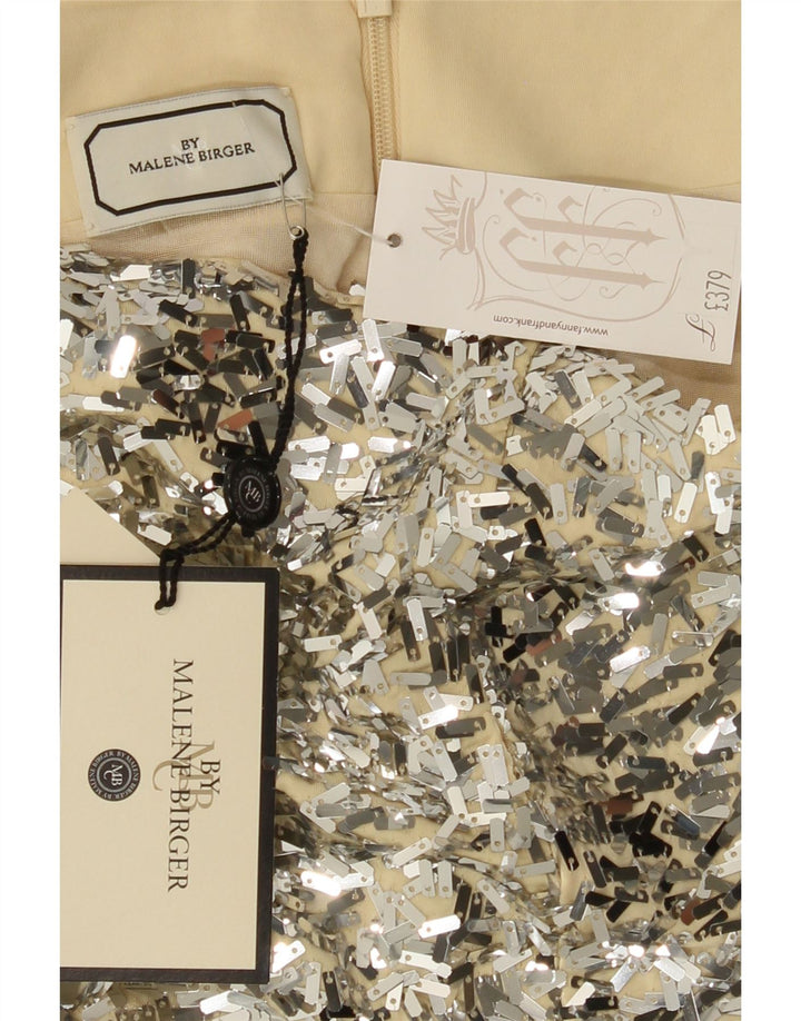 MALENE BIRGER Womens Maxi Skirt XS W26 Silver Polyester Vintage Malene Birger and Second-Hand Malene Birger from Messina Hembry 