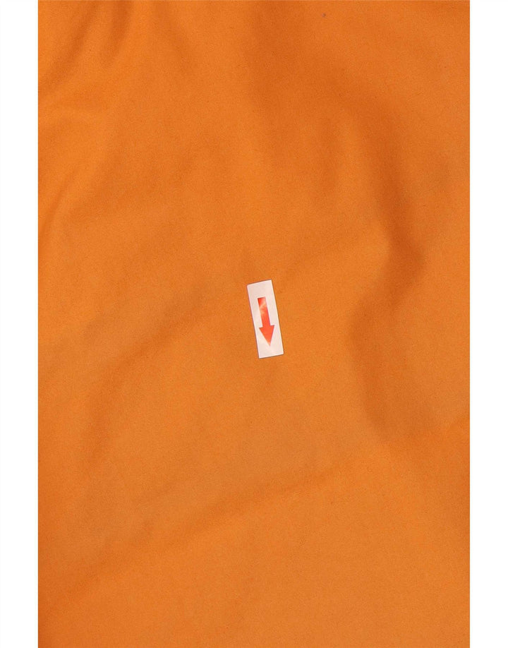 Woolrich Mens Hooded Utility Jacket UK 38 Medium Orange Cotton