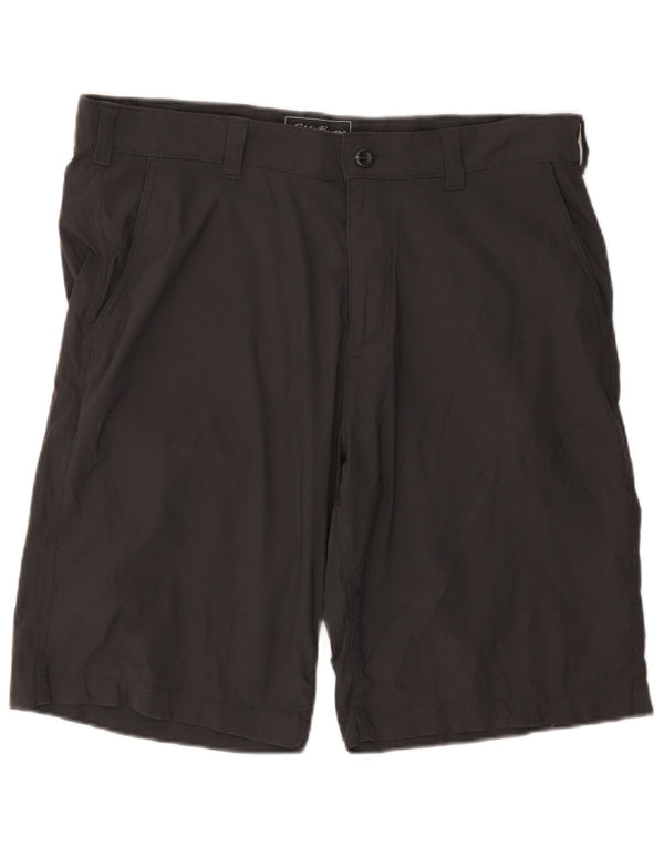 EDDIE BAUER Mens Chino Shorts W38 XL Grey Nylon