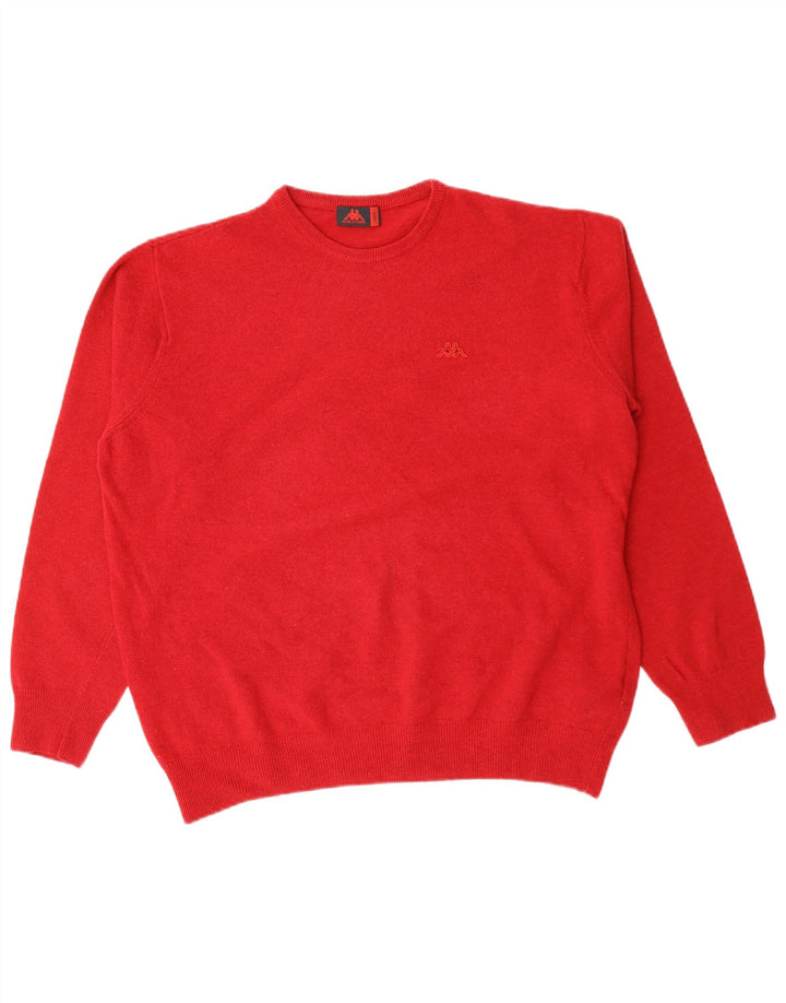 Robe Di Kappa Mens Crew Neck Jumper Sweater Large Red Wool