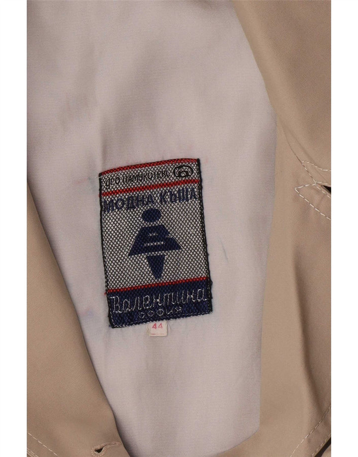 Vintage Womens Trench Coat IT 44 Medium Beige