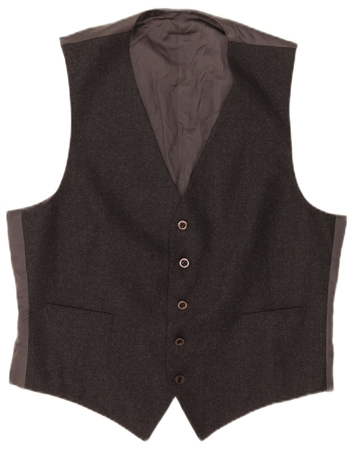 Vintage Mens Waistcoat Medium Grey