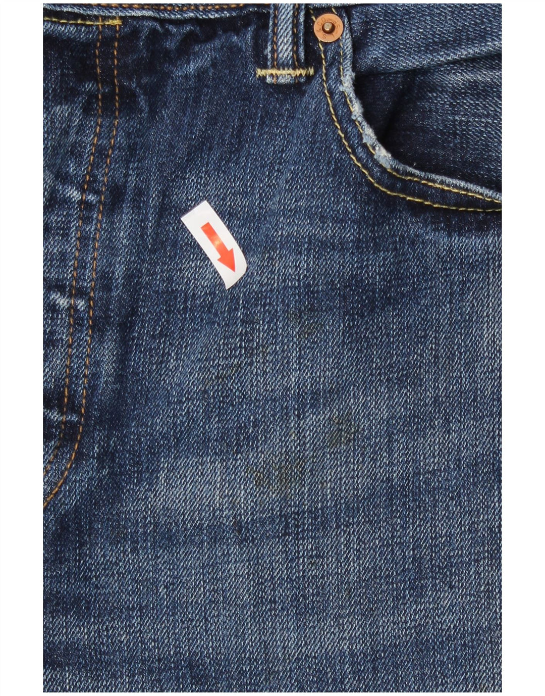 Levi's Mens 501 Cropped Jeans W34 L25 Blue