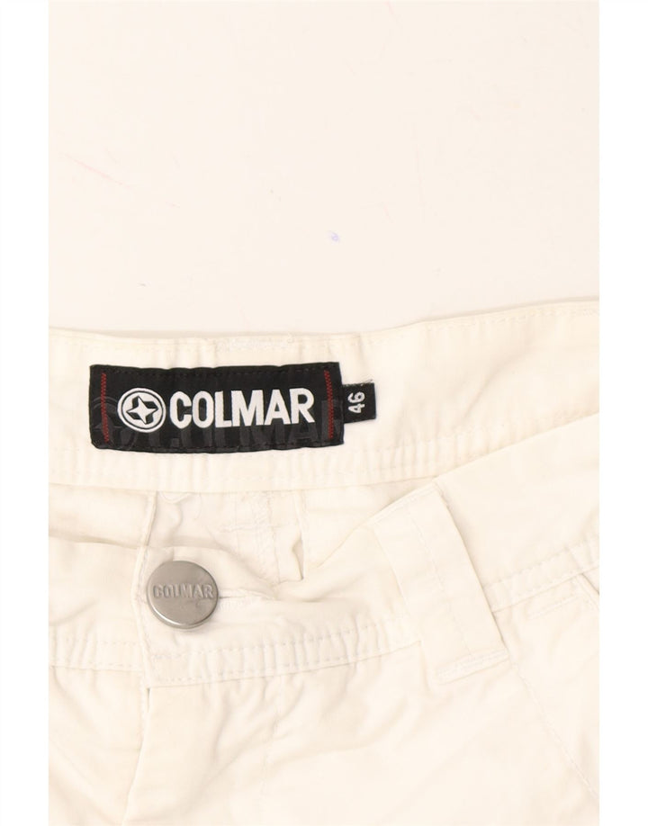 COLMAR Womens Chino Shorts IT 46 Large W32  White Cotton Vintage Colmar and Second-Hand Colmar from Messina Hembry 