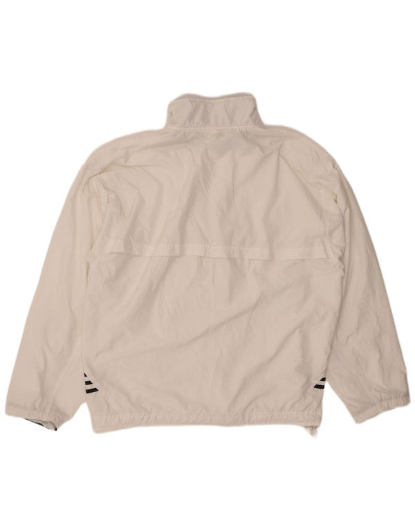 ADIDAS Womens Tracksuit Top Jacket UK 24 4XL White Polyester