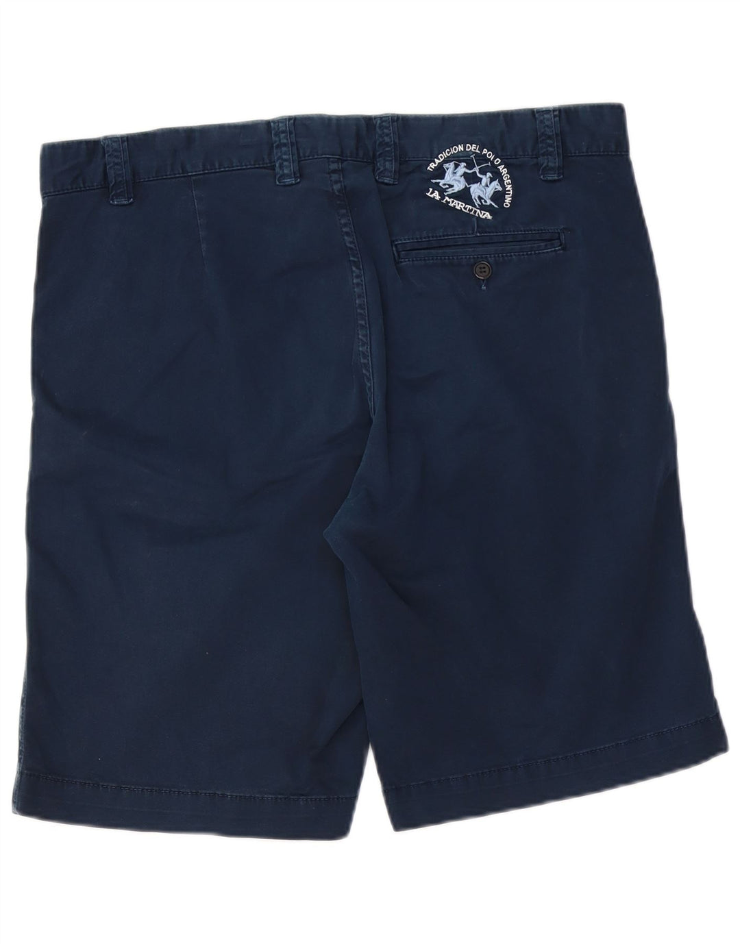 LA MARTINA Mens Chino Shorts W38 XL Navy Blue
