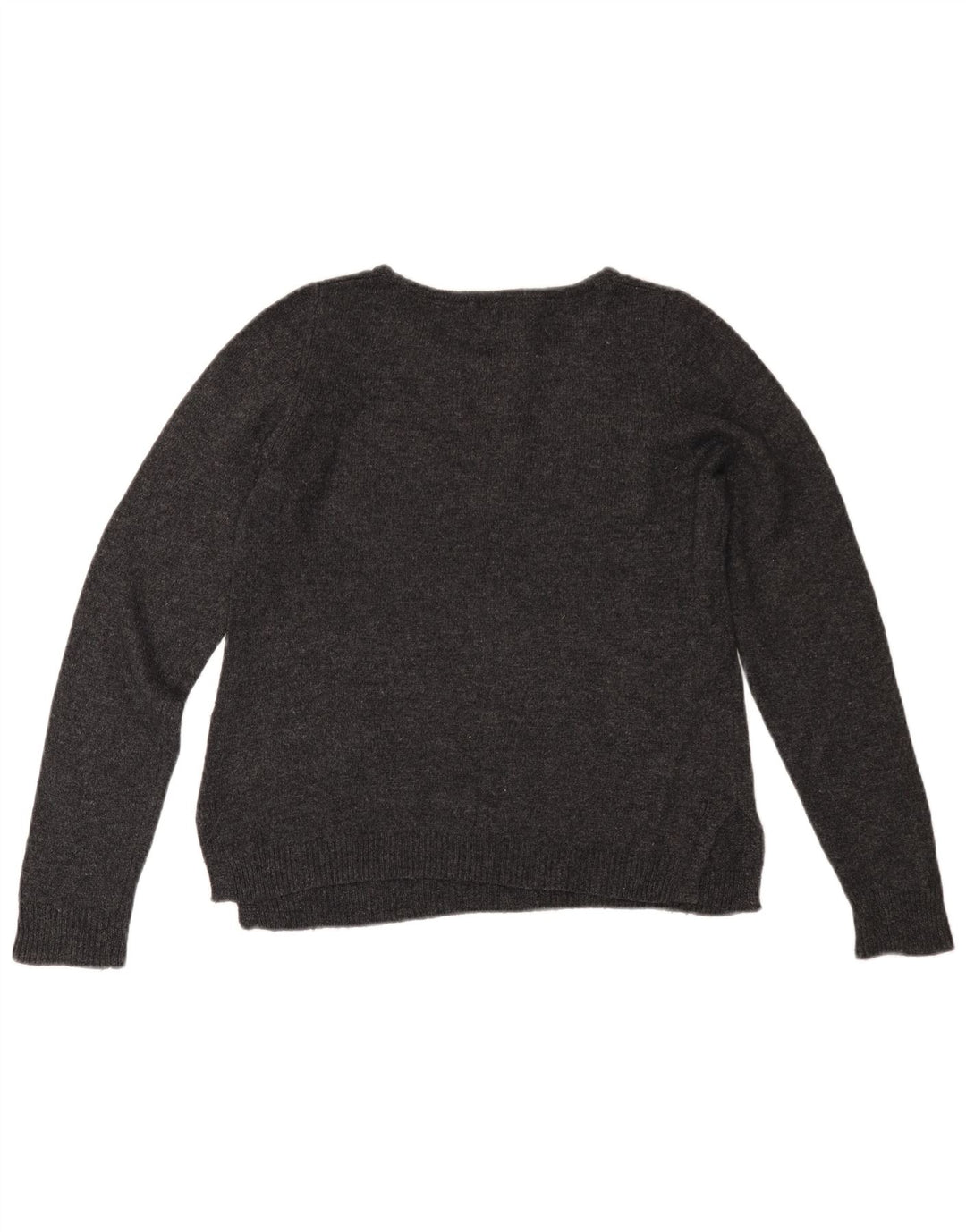 MONSOON Womens Boat Neck Jumper Sweater UK 12 Medium Grey Cotton