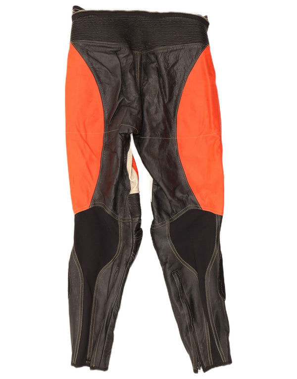 Bike In Action Mens Motorcycle Trousers IT 44 XS W30 L28 Red Colourblock