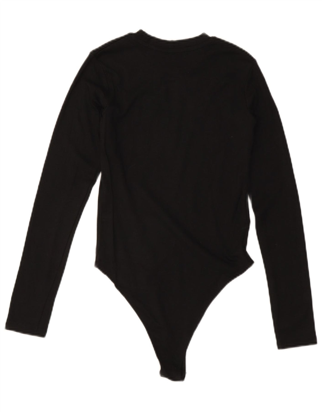 ZARA Womens Long Sleeve Bodysuit UK 14 Large Black