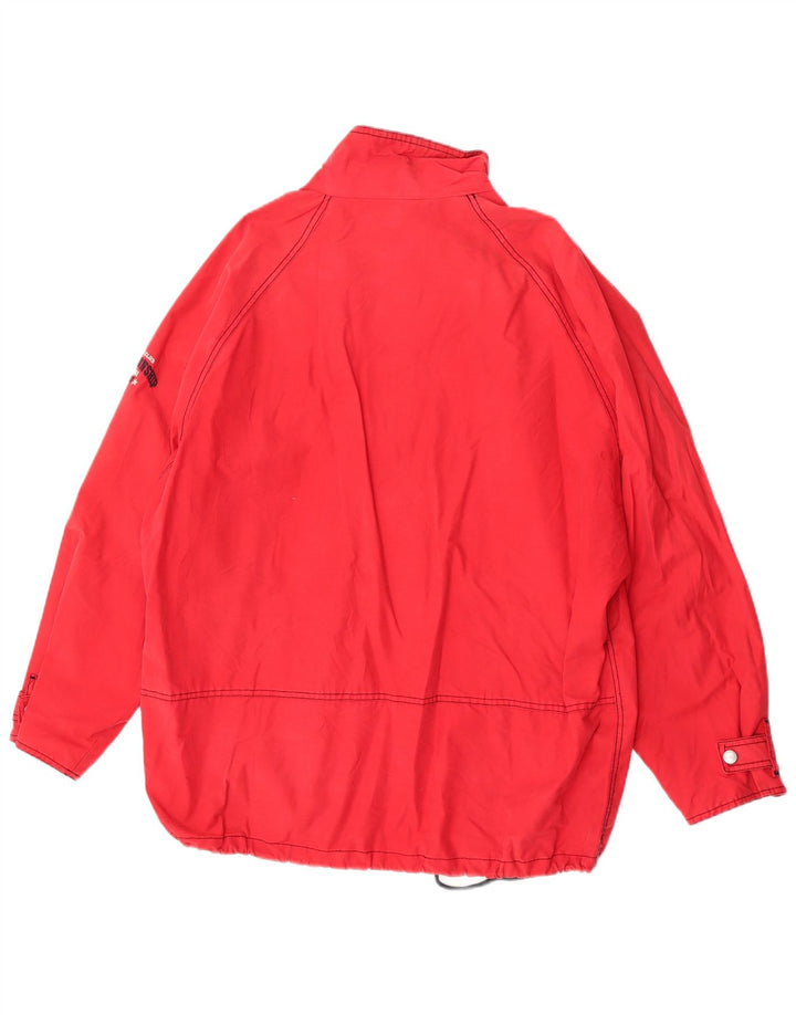 Brugi Mens Windbreaker Jacket IT 52 XL Red Cotton