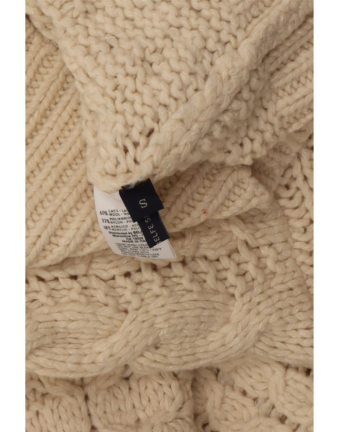 Post Card Mens Full Zip Cardigan Sweater Small Off White Wool